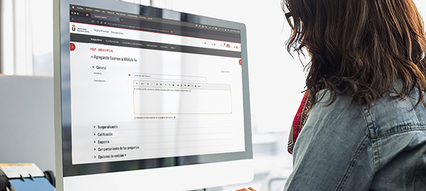 Configuración de la actividad examen