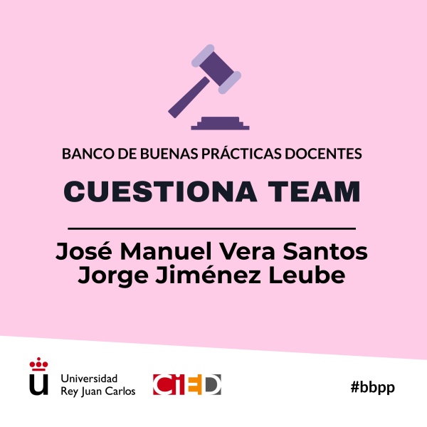 Cuestiona Team. José Manuel Vara Santos y Jorge Jiménez Leube.
