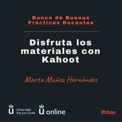 Disfruta los Materiales con Kahoot